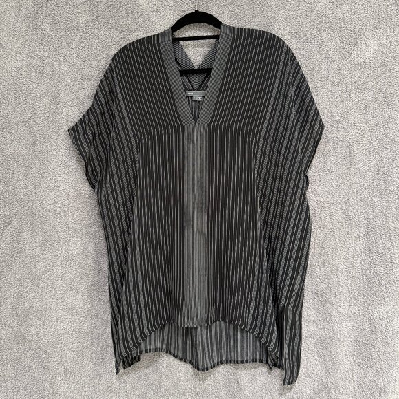 Vince silk stripe tunic Large - Picture 8 of 13